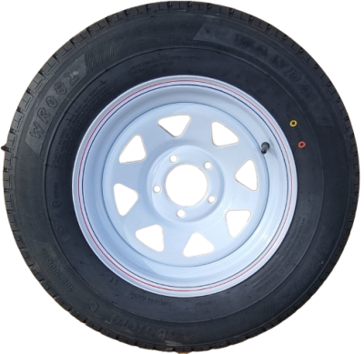 185R14C White Sunraysia Rim and Tyre Wheel 2